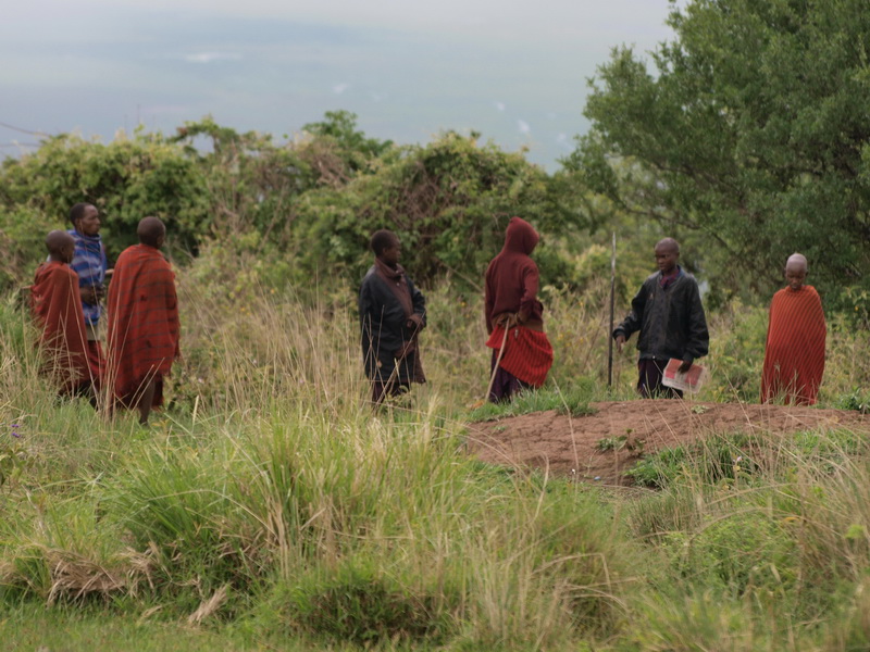 Maasai in our camp, Ngorongoro Crater