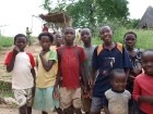 At the ferry, Driving to Kiamba Camp